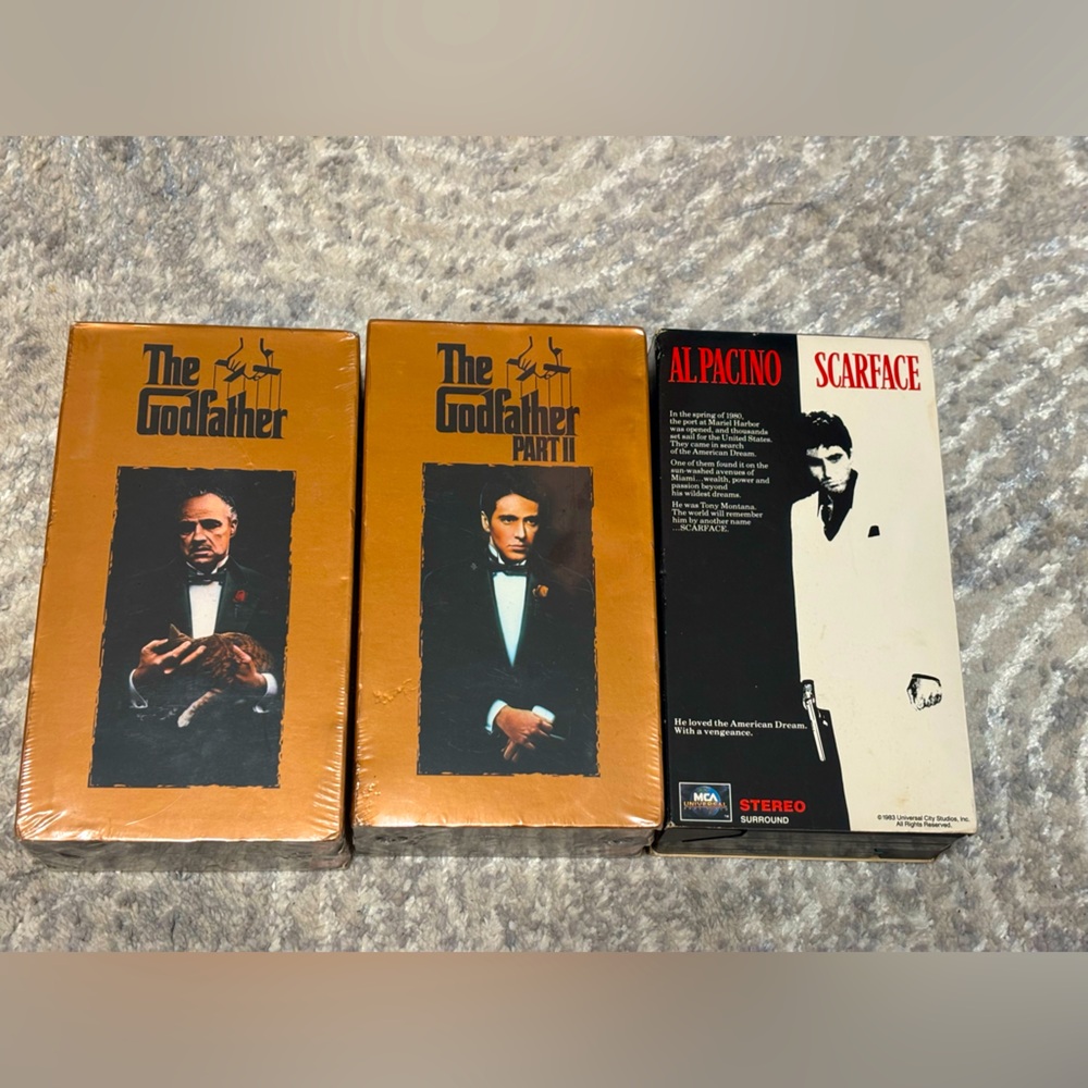 The Godfather and Scarface VHS Collection